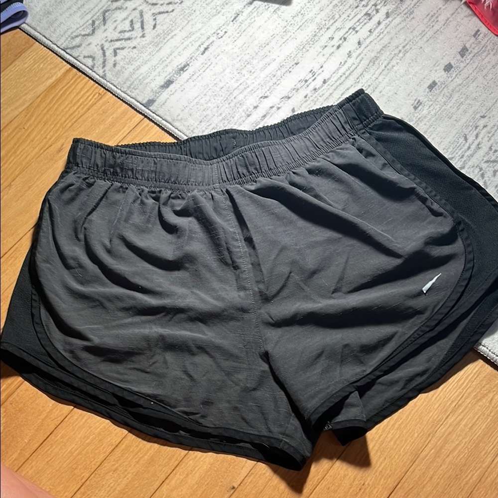 Nike Black/Grey Heathered  Athletic Shorts
